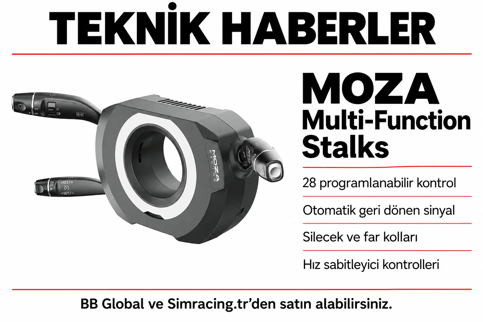 MOZA Multi-Function Stalks – Teknik Detaylar