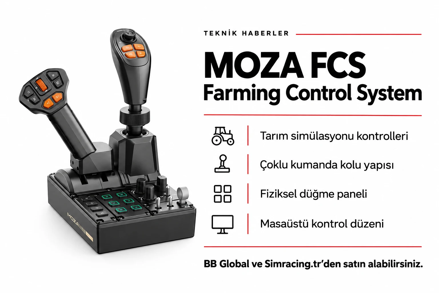 MOZA FCS Farming Control System – Teknik Detaylar