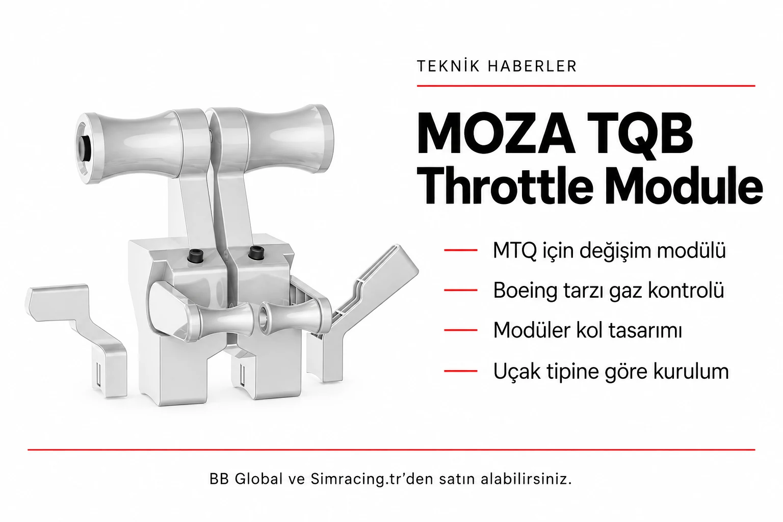 MOZA TQB Throttle Module – Teknik Detaylar