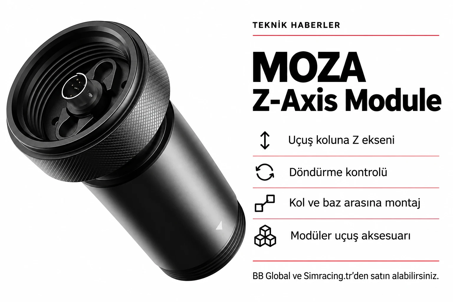 MOZA Z-Axis Module – Teknik Detaylar