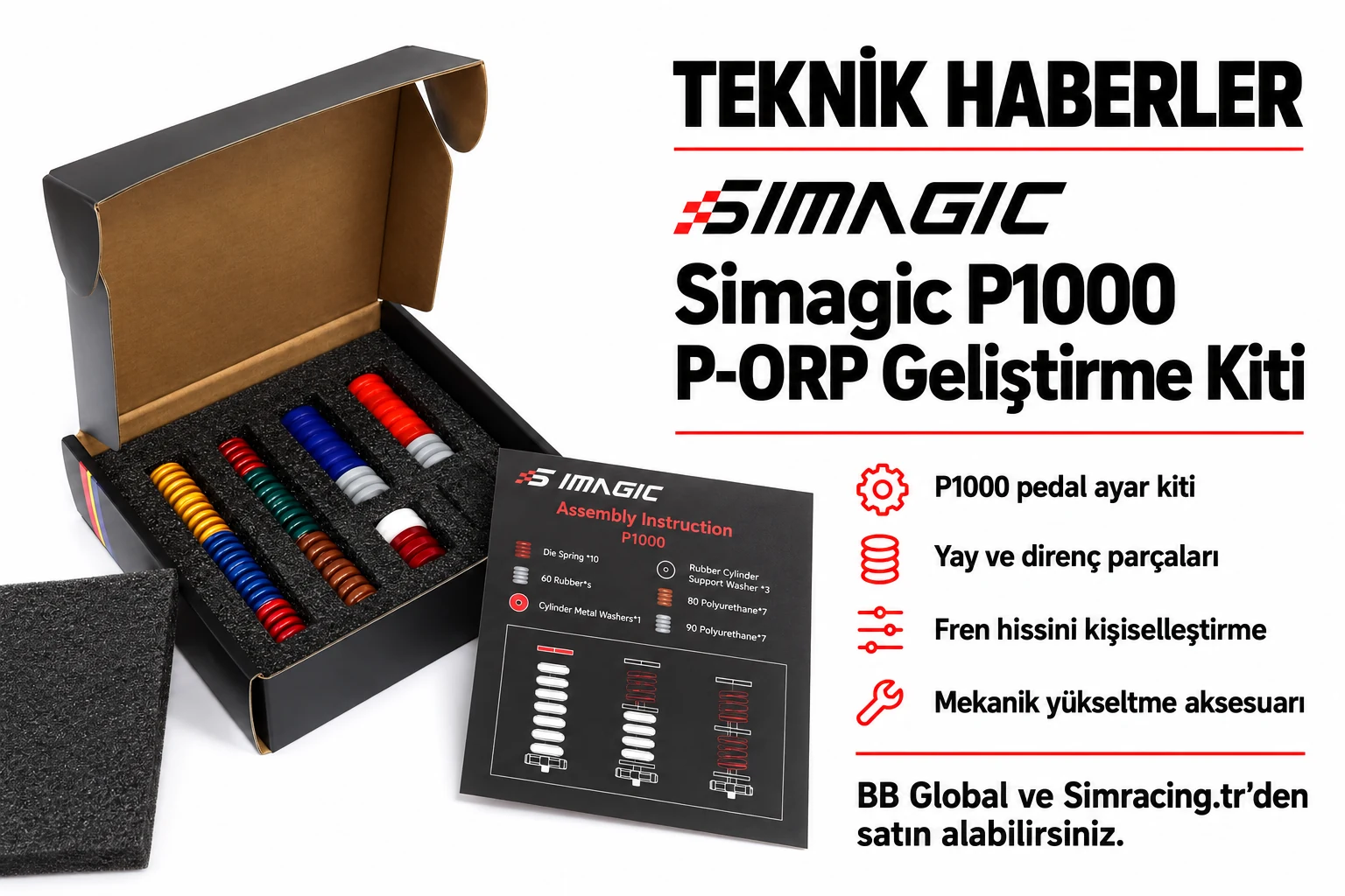 Simagic P1000 P-ORP Geliştirme Kiti – Teknik Detaylar